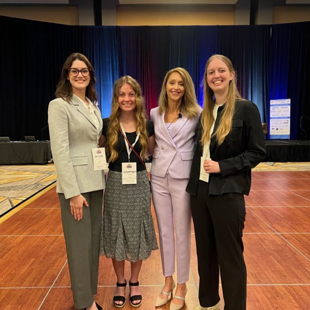 Nancy Post with attendees at Women in Mining USA 2025